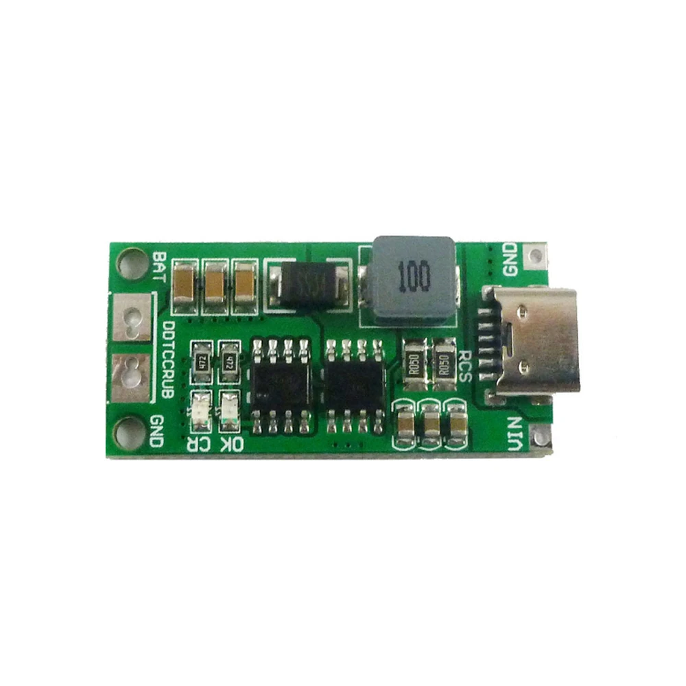 Type C BMS 2S 3S 4S 1A 2A 4A 18650 Lithium Battery Charger Board USB C Step-up Boost Module For Li-Po Polymer Power Bank - Imagem 4