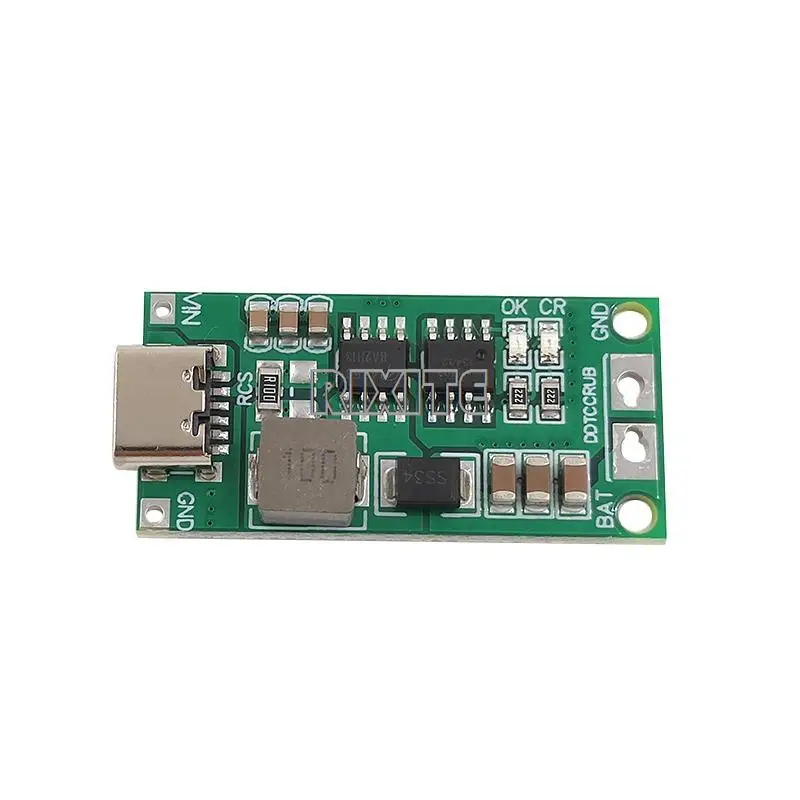 Type C BMS 2S 3S 4S 1A 2A 4A 18650 Lithium Battery Charger Board USB C Step-up Boost Module For Li-Po Polymer Power Bank - Imagem 6